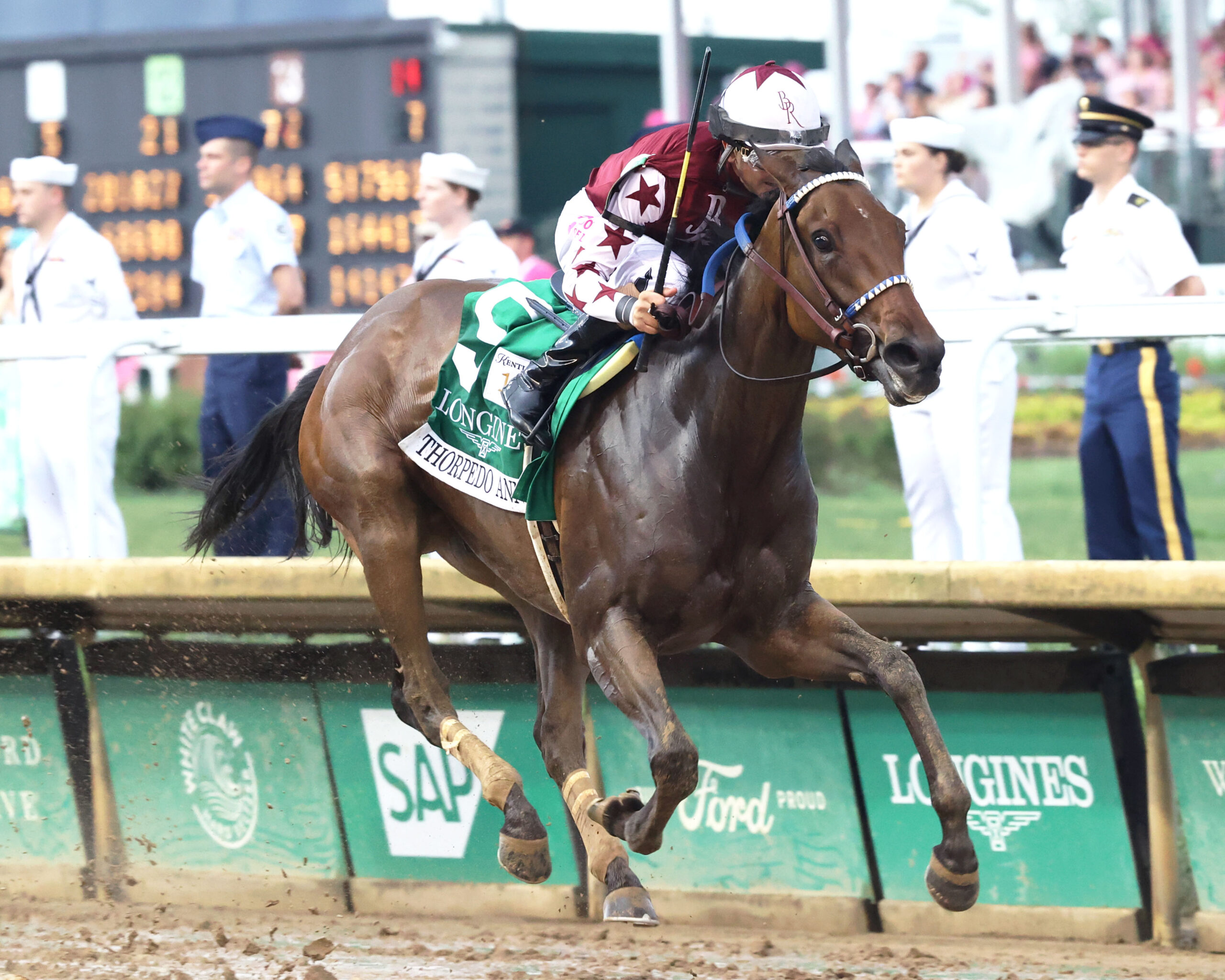 Thorpedo Anna Aiming for Kentucky Oaks-Acorn Double