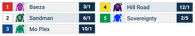 2025 Jim Dandy Stakes Official Odds Table.