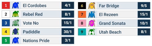2025 Sword Dancer Stakes Official Odds.