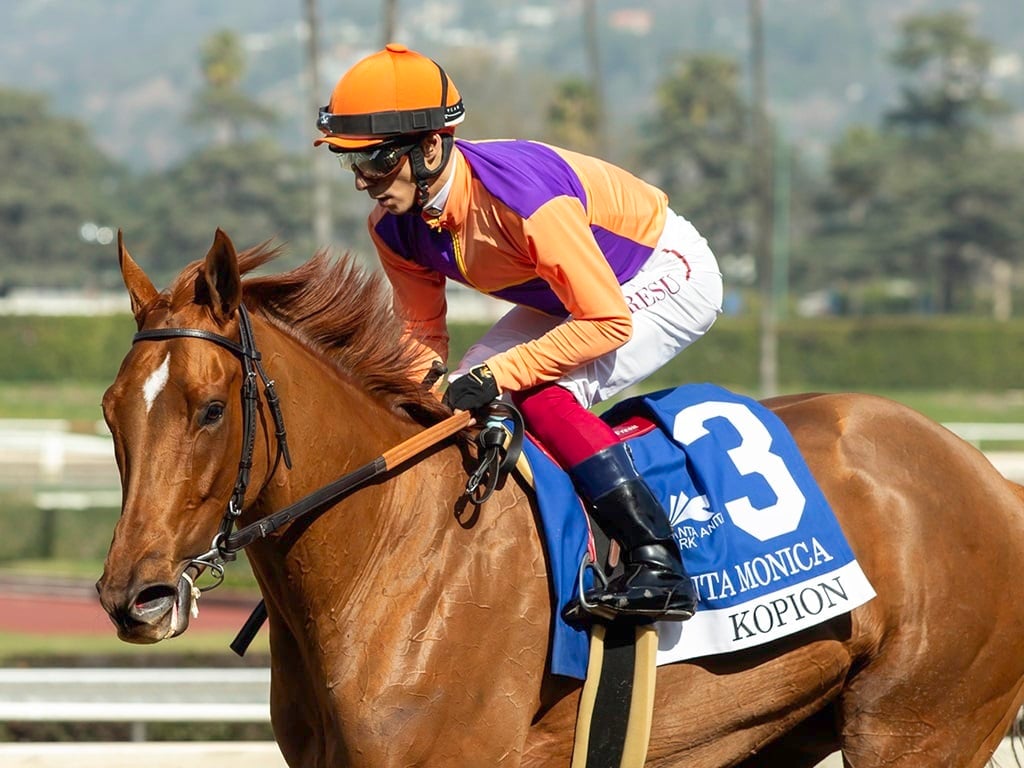 Kopion, for the Clement L. Hirsch Stakes.